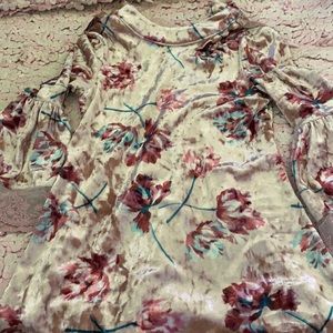 Velvet long sleeve dress worn once